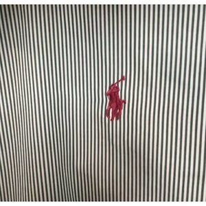 Ralph Lauren Oxford Button Front Shirt Stripes Men's Large